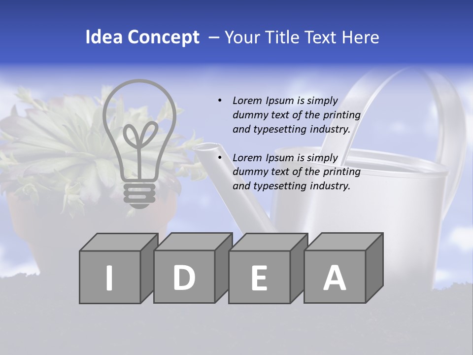 Gain Yellow White PowerPoint Template