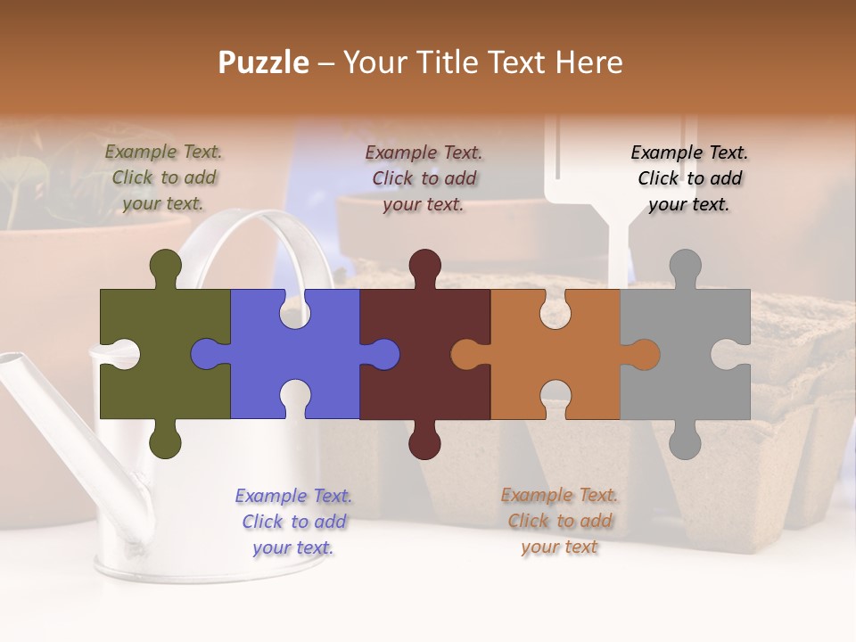 Goal Stock Graph PowerPoint Template