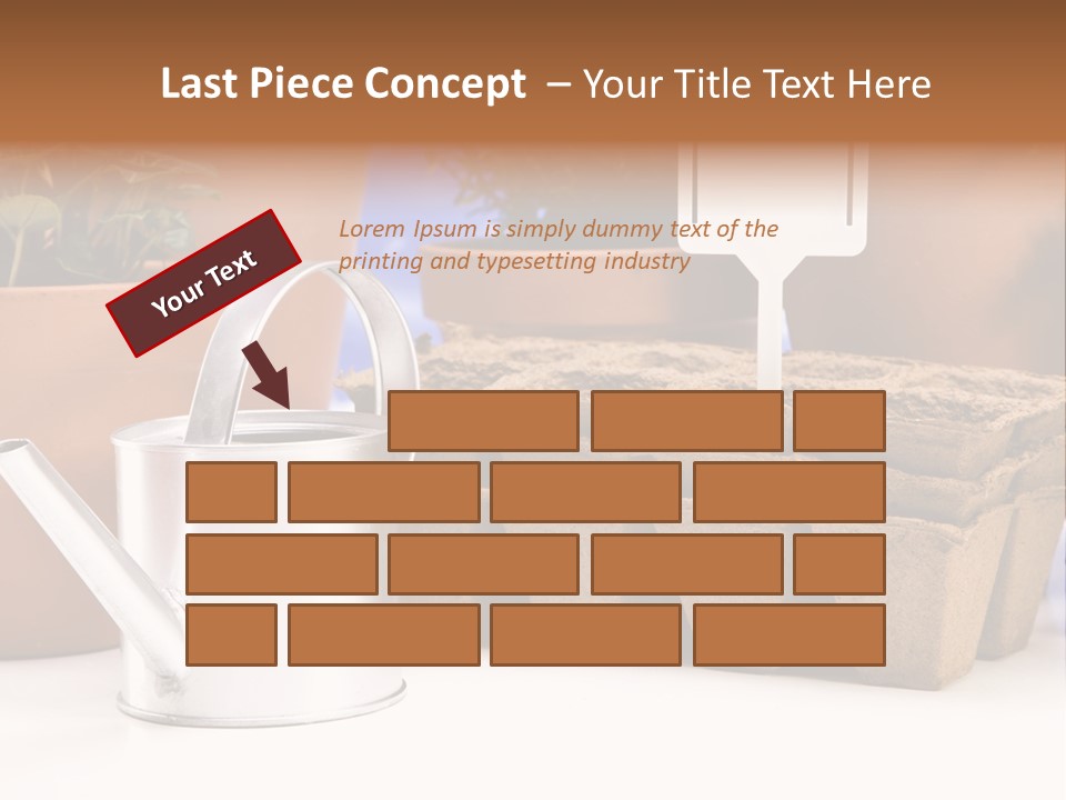 Goal Stock Graph PowerPoint Template