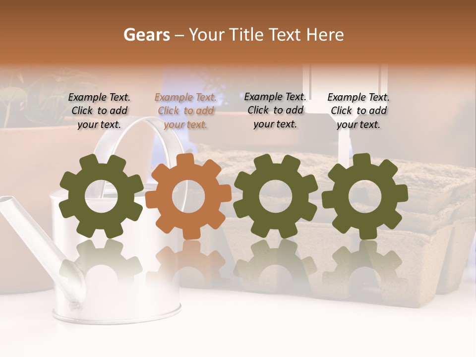 Goal Stock Graph PowerPoint Template