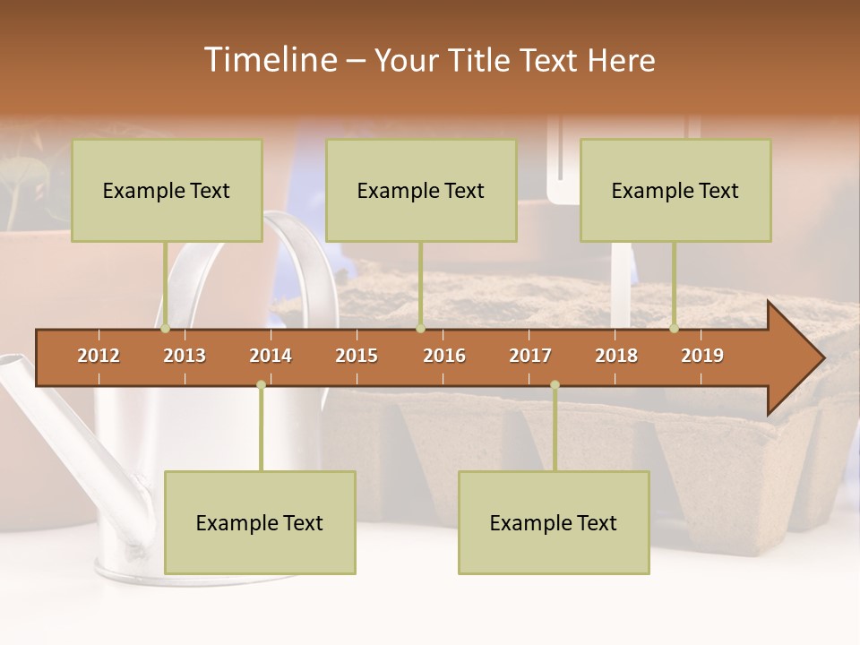 Goal Stock Graph PowerPoint Template