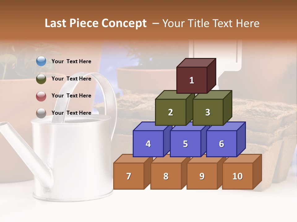 Goal Stock Graph PowerPoint Template