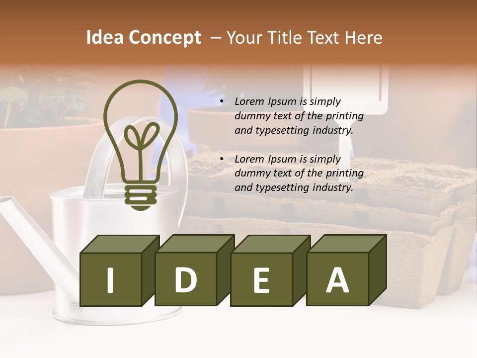 Goal Stock Graph PowerPoint Template