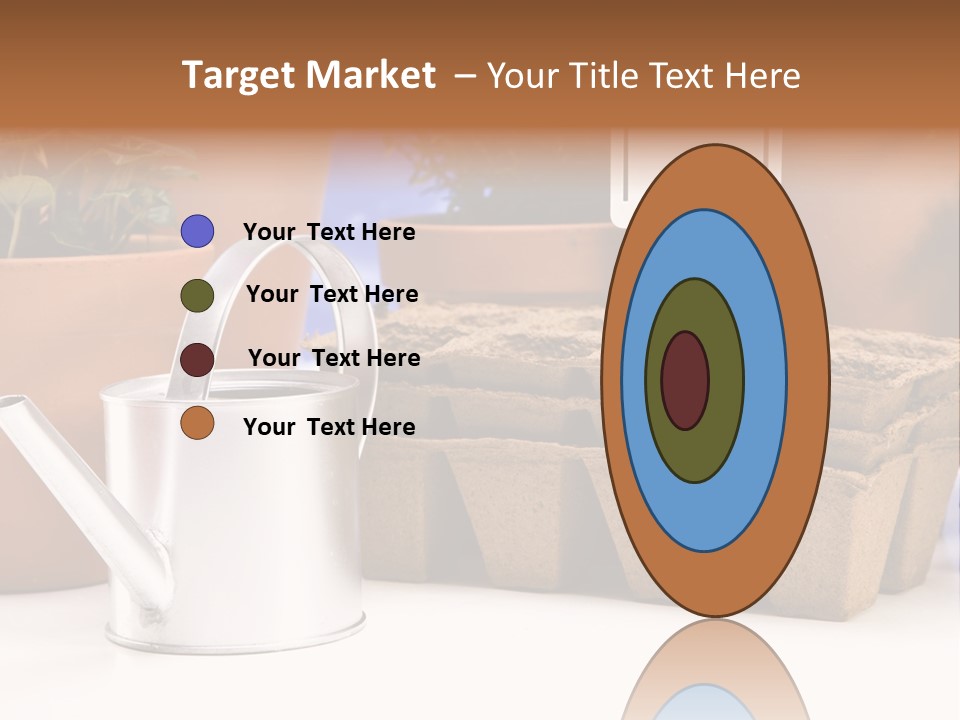 Goal Stock Graph PowerPoint Template