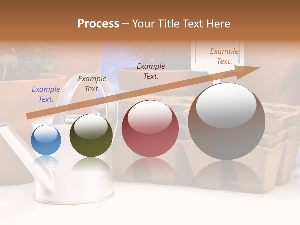 Goal Stock Graph PowerPoint Template