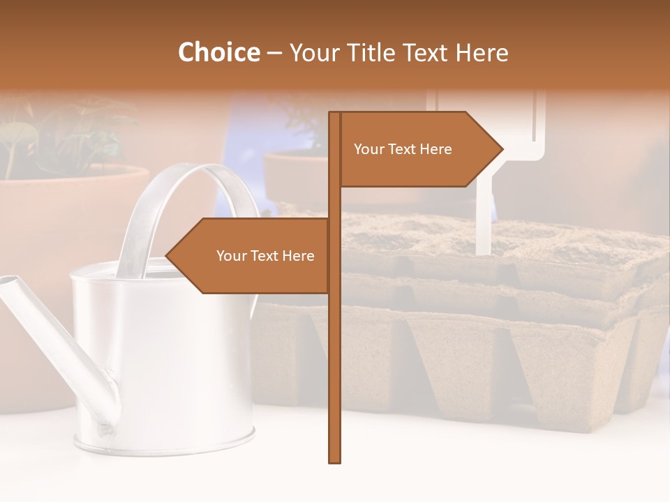 Goal Stock Graph PowerPoint Template