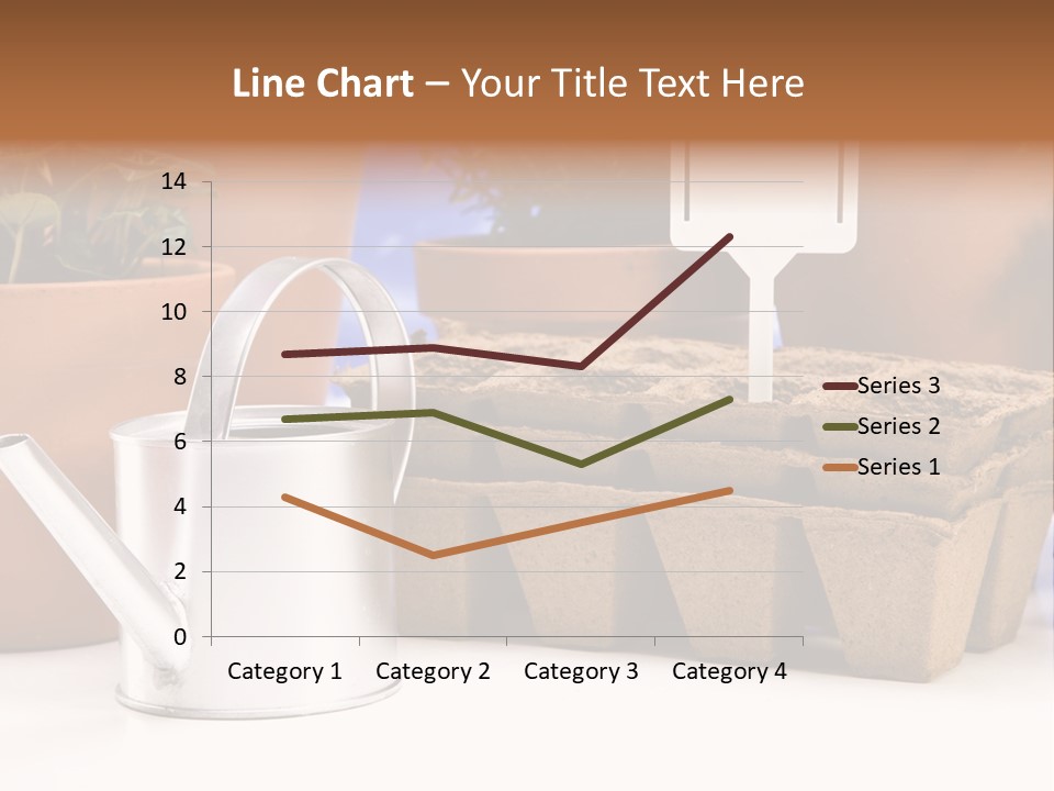 Goal Stock Graph PowerPoint Template