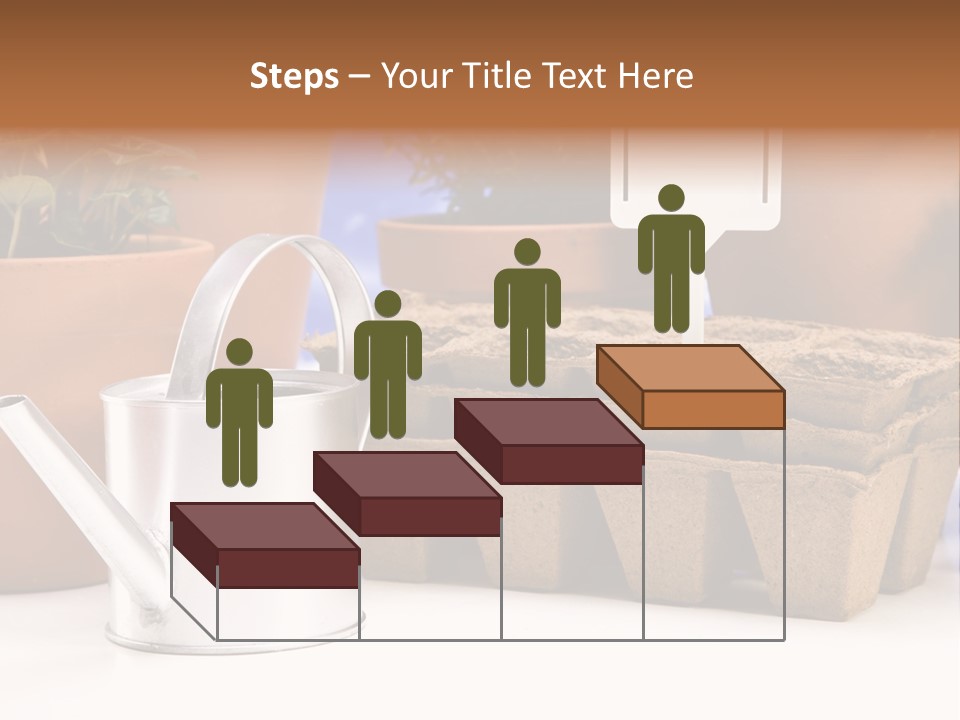 Goal Stock Graph PowerPoint Template