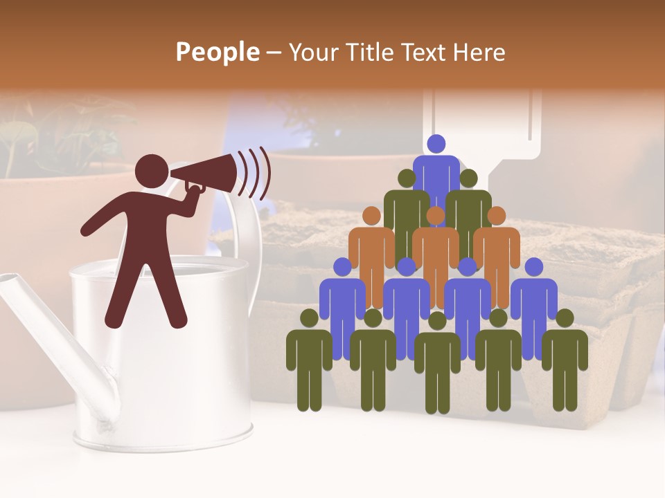 Goal Stock Graph PowerPoint Template