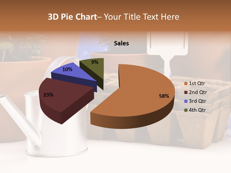 Goal Stock Graph PowerPoint Template