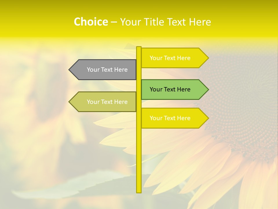 Blooming Floral Background PowerPoint Template