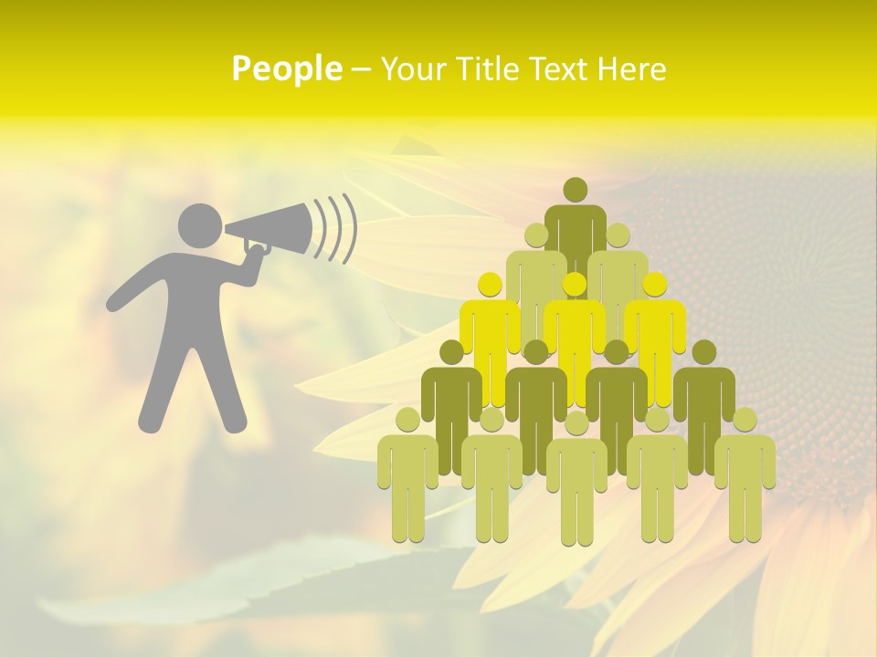 Blooming Floral Background PowerPoint Template