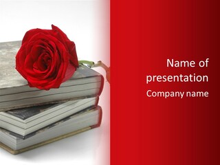 Ocasion Especial Lectura Flores PowerPoint Template