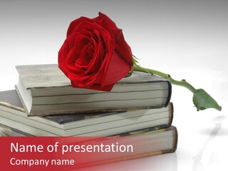 Pasion De Febrero Literatura PowerPoint Template