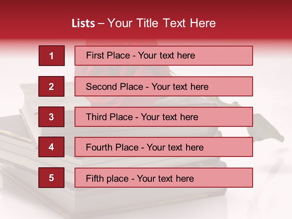 Pasion De Febrero Literatura PowerPoint Template