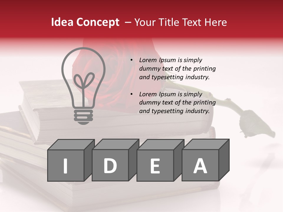 Pasion De Febrero Literatura PowerPoint Template