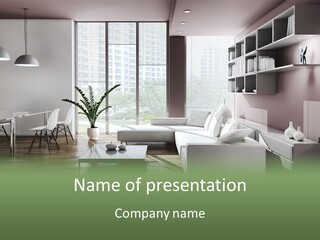 Living Room Propriet Dentro PowerPoint Template