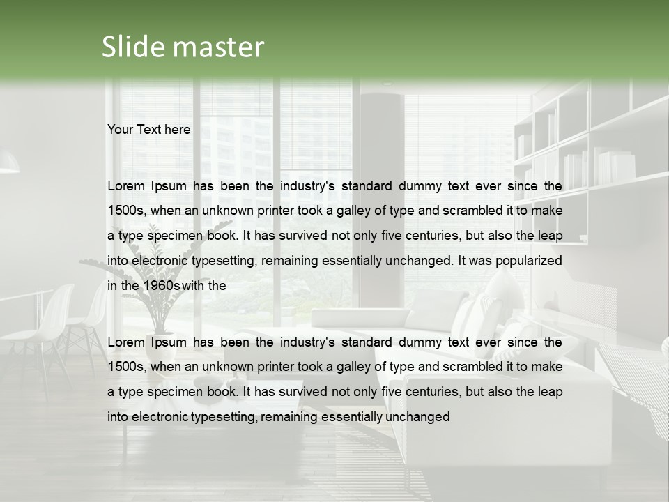 Living Room Propriet Dentro PowerPoint Template