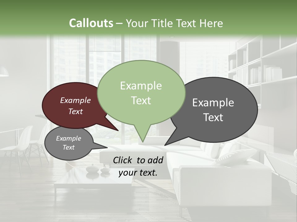 Living Room Propriet Dentro PowerPoint Template