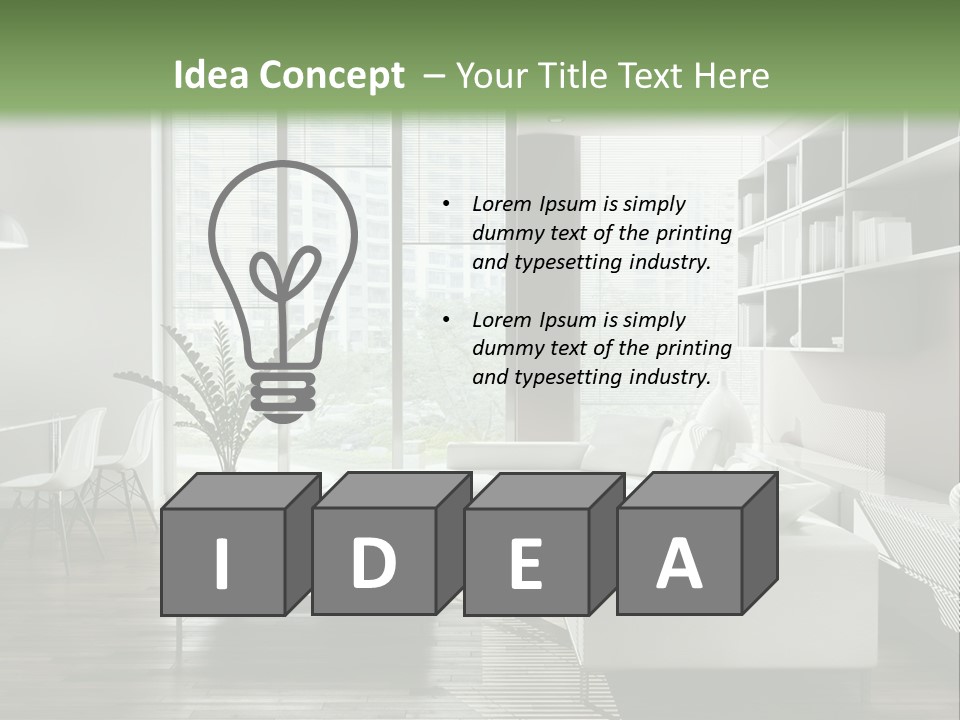 Living Room Propriet Dentro PowerPoint Template