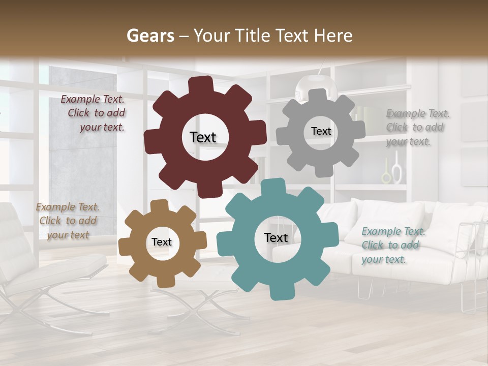 Eleganza Scala Dentro PowerPoint Template