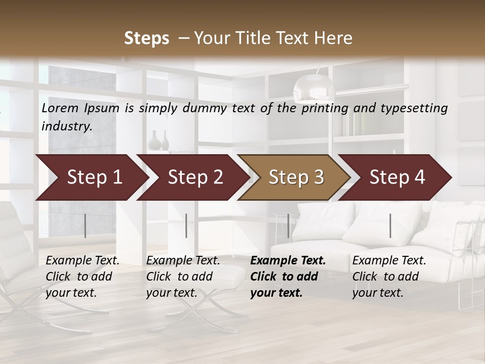 Eleganza Scala Dentro PowerPoint Template