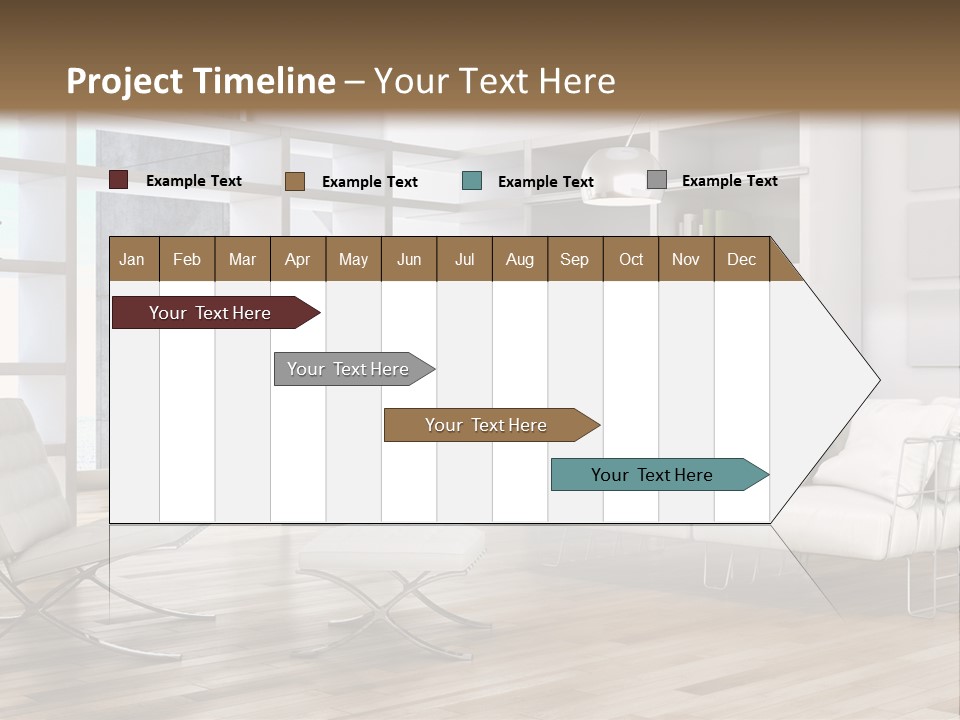 Eleganza Scala Dentro PowerPoint Template