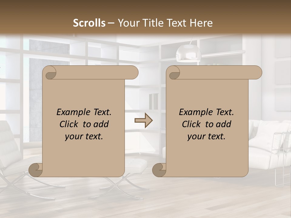 Eleganza Scala Dentro PowerPoint Template