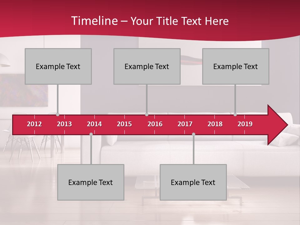 Tappeto Living Room Architettura PowerPoint Template