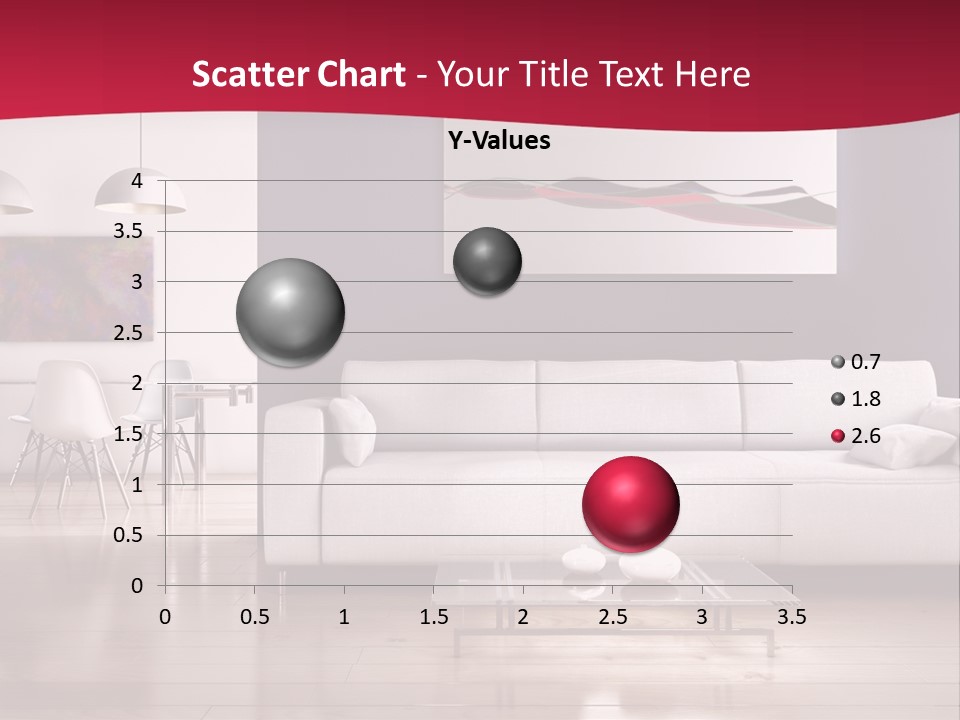 Tappeto Living Room Architettura PowerPoint Template