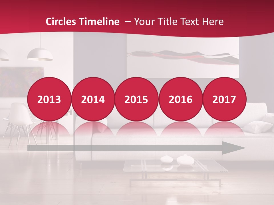 Tappeto Living Room Architettura PowerPoint Template