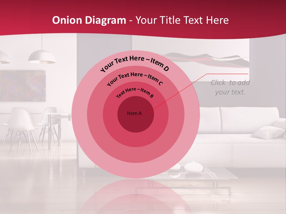 Tappeto Living Room Architettura PowerPoint Template