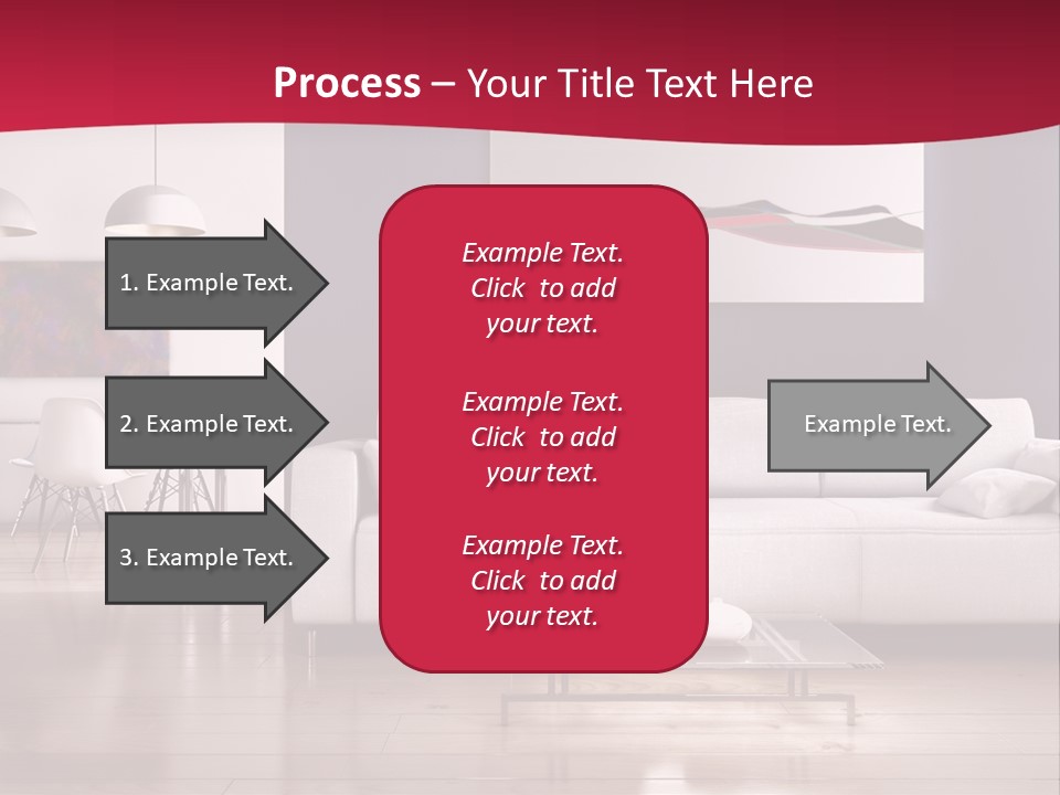 Tappeto Living Room Architettura PowerPoint Template