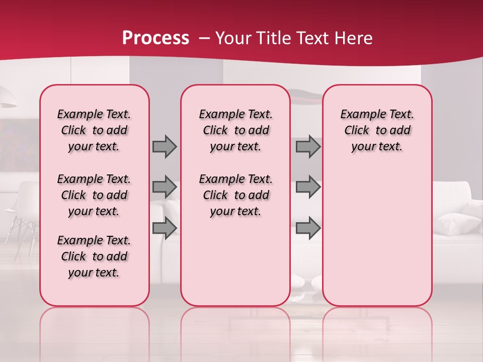 Tappeto Living Room Architettura PowerPoint Template