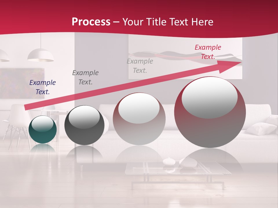 Tappeto Living Room Architettura PowerPoint Template