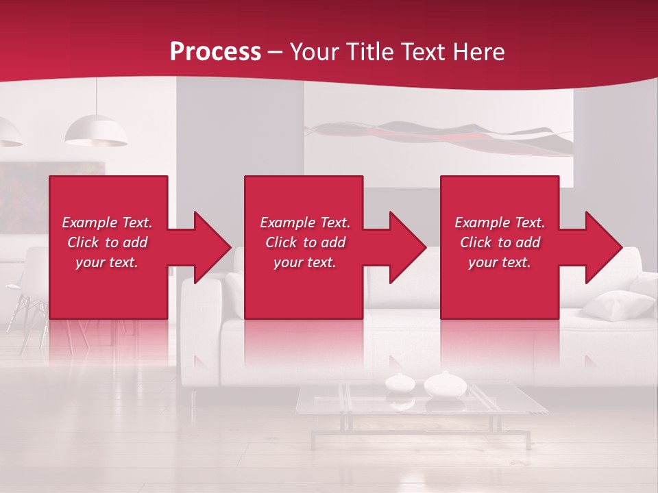 Tappeto Living Room Architettura PowerPoint Template