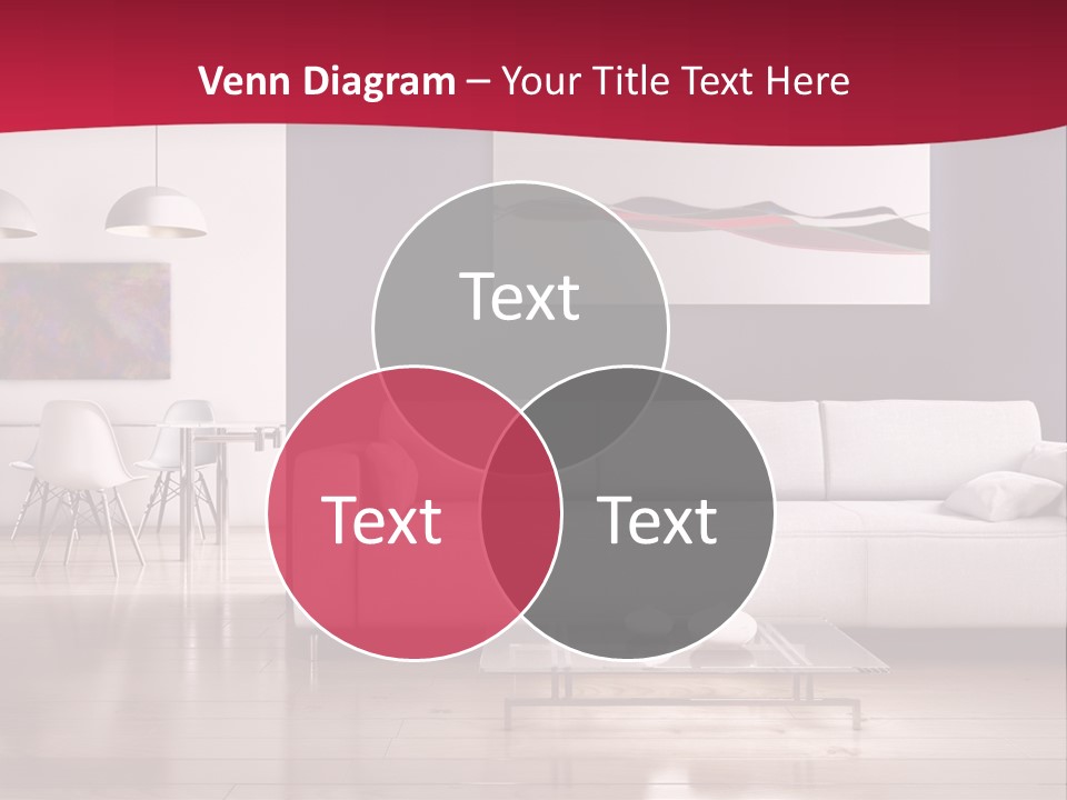 Tappeto Living Room Architettura PowerPoint Template