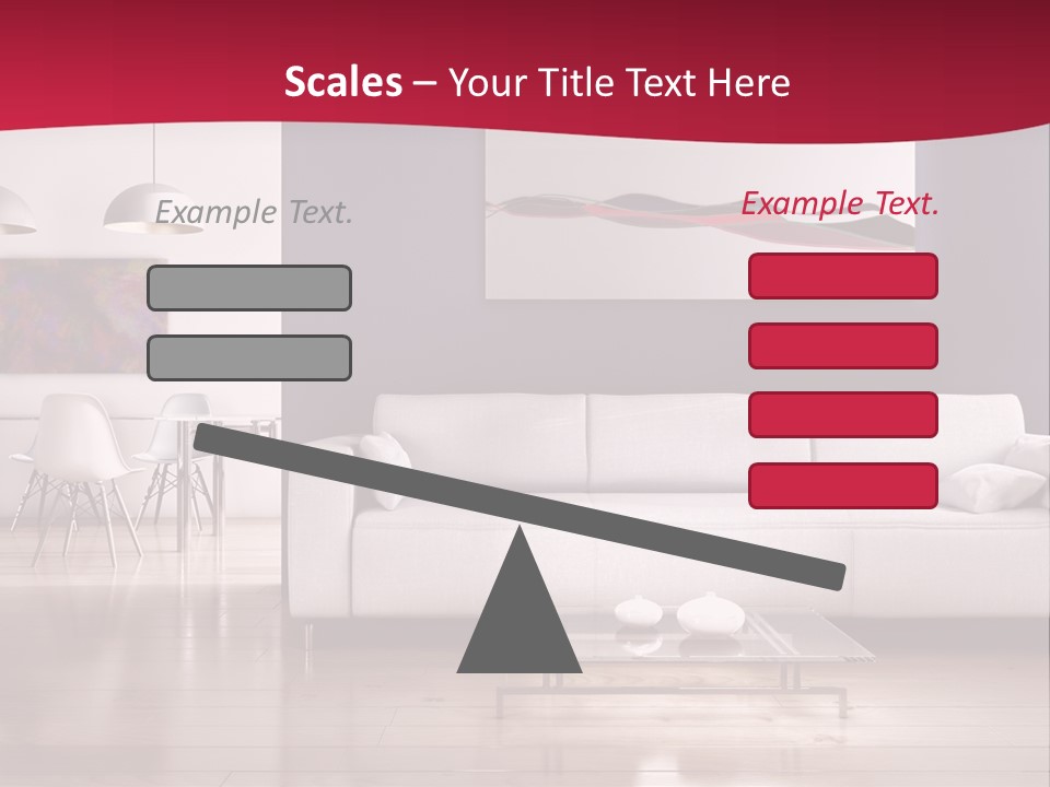 Tappeto Living Room Architettura PowerPoint Template