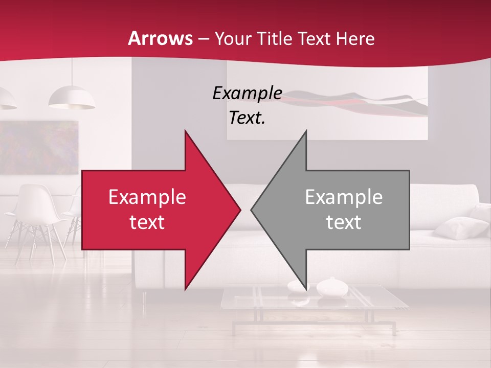 Tappeto Living Room Architettura PowerPoint Template