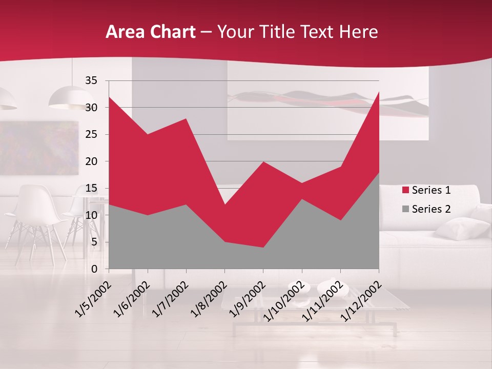 Tappeto Living Room Architettura PowerPoint Template