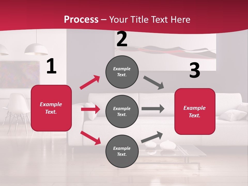 Tappeto Living Room Architettura PowerPoint Template