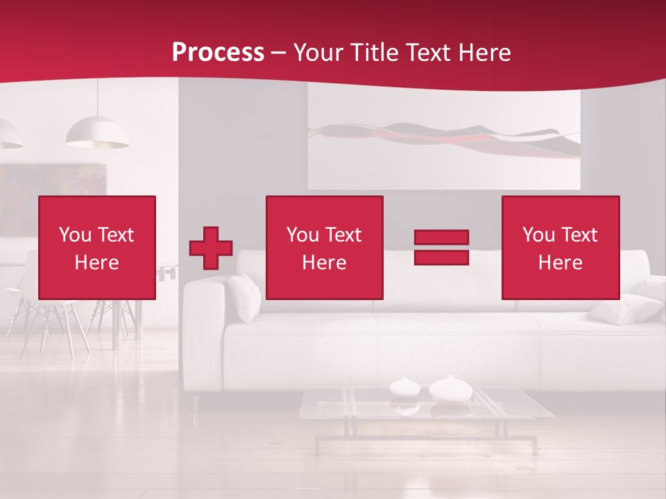 Tappeto Living Room Architettura PowerPoint Template