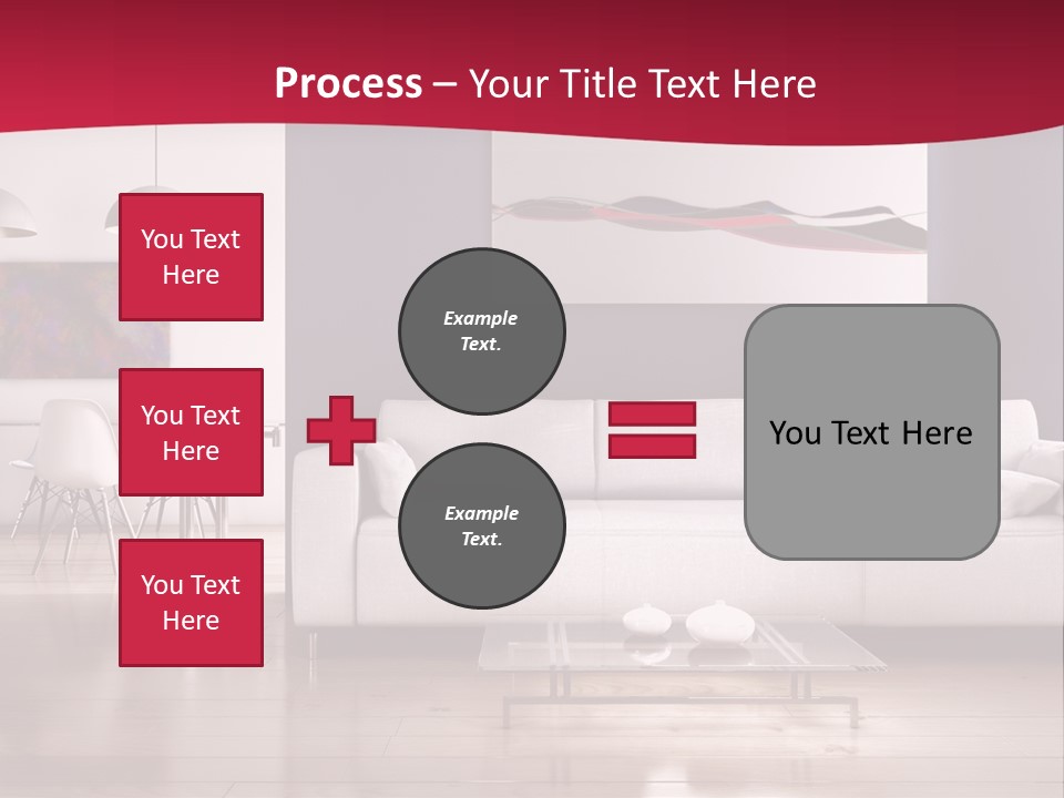 Tappeto Living Room Architettura PowerPoint Template