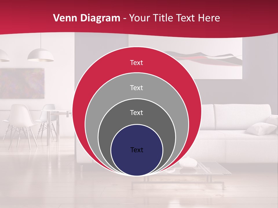 Tappeto Living Room Architettura PowerPoint Template