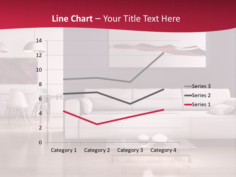 Tappeto Living Room Architettura PowerPoint Template