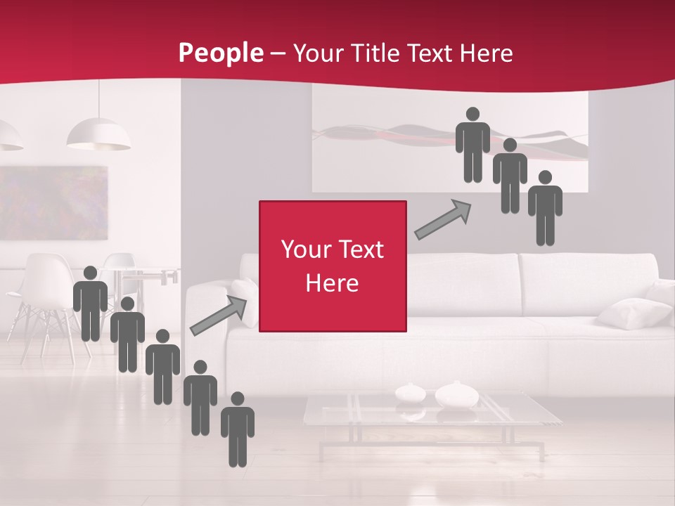 Tappeto Living Room Architettura PowerPoint Template