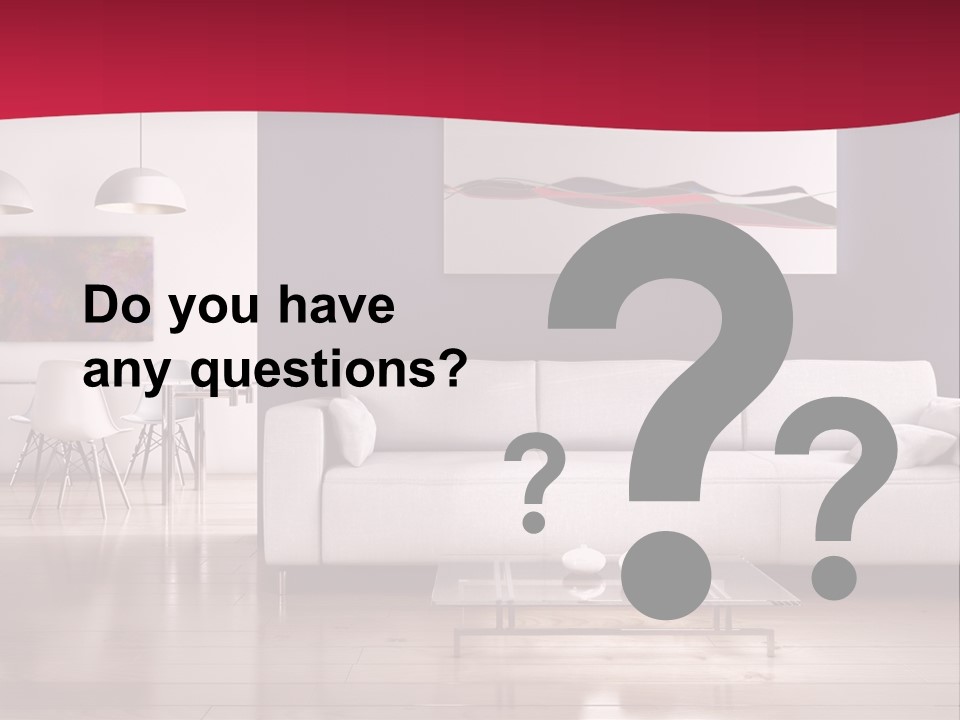 Tappeto Living Room Architettura PowerPoint Template