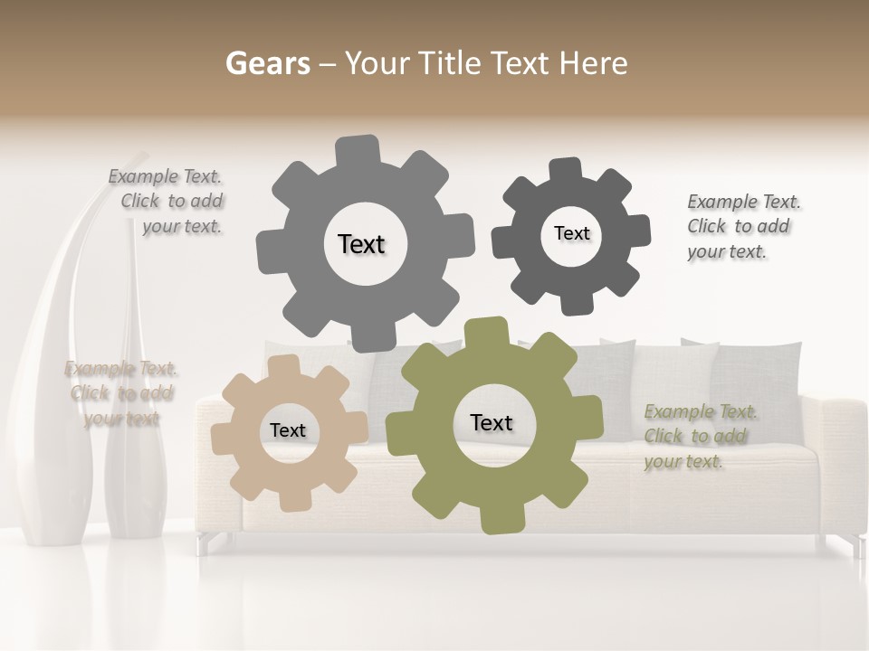 Legna Accogliente Stanza PowerPoint Template