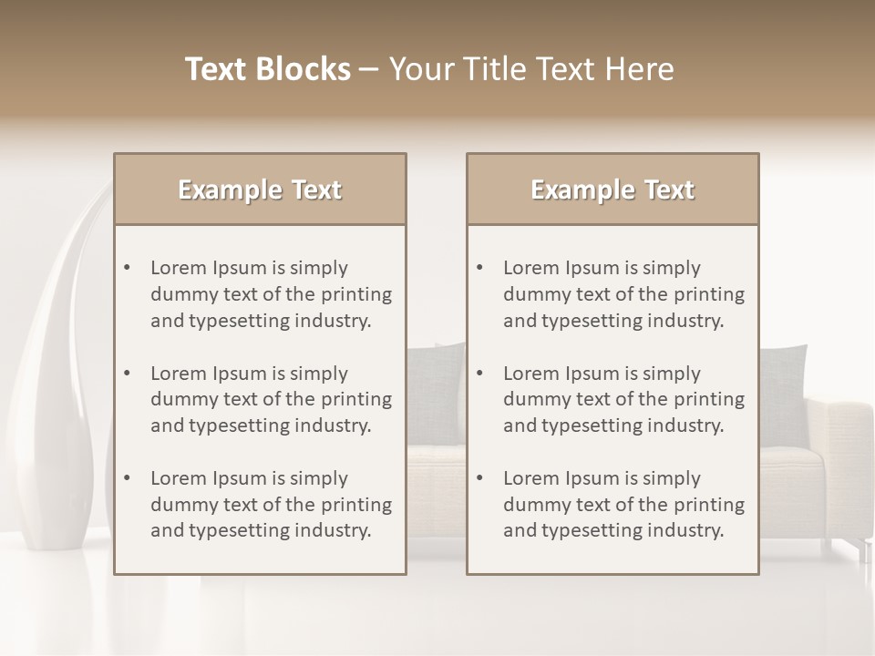 Legna Accogliente Stanza PowerPoint Template