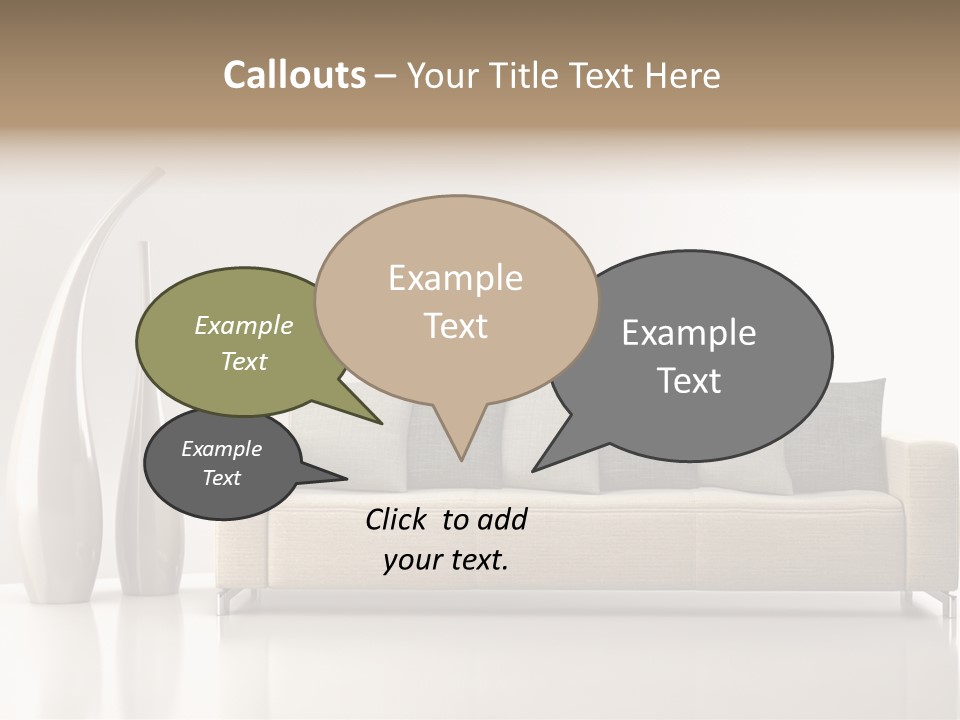 Legna Accogliente Stanza PowerPoint Template